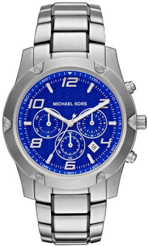 michael kors mk-8487|Michael Kors Caine Chronograph Blue Dial Men's Watch MK8487.